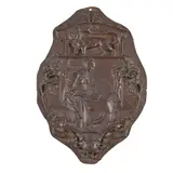 George Frampton, PLAQUE FOR THE ROYAL SOCIETY OF BRITISH ARTISTS, 1906, 1906, patinated copper