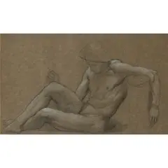 William Blake Richmond, STUDY FOR 'THE RESURRECTION': SLEEPING ROMAN SOLDIER, LATE 1890's, 1890