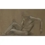 William Blake Richmond, STUDY FOR 'THE RESURRECTION': SLEEPING ROMAN SOLDIER, LATE 1890's, 1890