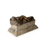 Stephen Makepeace Wiens, GIRL AND LIZARD, 1911, 1911, bronze