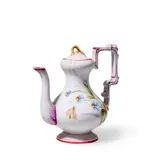 Émile Gallé, FAIENCE COFFEE POT AND COVER, 1880s