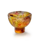 François Décorchemont, DEUX MASQUES ET NERVURES BOWL, NO. 253