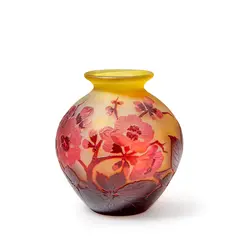 FLOWERING BRANCHES VASE, CIRCA 1920-36 by Galle, 1920, glass, sold Oct 2024