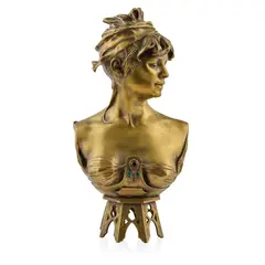 Renzo Colombo, 'BOHEMIENNE ORIENTALE', CIRCA 1884, 1884, bronze