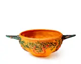 François Décorchemont, COUPE DEUX ANSES LAURIERS MASQUES, MODEL BC, 1909-11, 1909