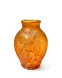 Daum, COQUELICOT ET LIBELLULE VASE, CIRCA 1900, 1900, glass