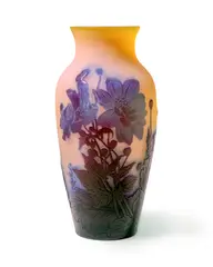 ANEMONE VASE, CIRCA 1928-36 by Galle, 1928, glass, sold Oct 2024