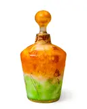 Daum, TULIPES SCENT BOTTLE AND STOPPER, CIRCA 1895, 1895, mottled glass