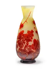 FLOWERING STEMS VASE, CIRCA 1928-36 by Galle, 1928, glass, sold Oct 2024