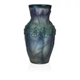 Joseph Gabriel Rousseau, 'FEUILLAGES MODERNES ET FLEURS' VASE, CIRCA 1925