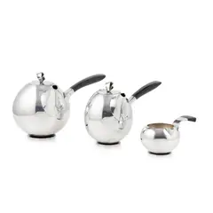 Aage Weimar, THREE PIECE TEA SERVICE, 1930s, Sterling silver