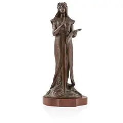 Paul Ludwig Kowalczewski, ART NOUVEAU FIGURE, CIRCA 1910, 1910, bronze