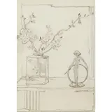 Jessie M. King, A JAPANESE STILL LIFE, pen and ink on vellum