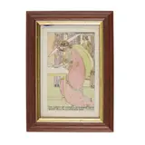 Jessie M. King, 'THE QUEEN OF HEARTS' GREETINGS CARD, 1906