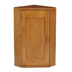 Stanley Webb Davies, ARTS & CRAFTS CORNER CABINET, CIRCA 1930, 1930, elm