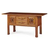 Stanley Webb Davies, ARTS & CRAFTS FREE STANDING LOW SIDE CABINET, 1927, 1927, oak