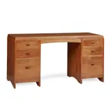 Edward Barnsley, ARTS & CRAFTS TWIN PEDESTAL DESK, CIRCA 1960