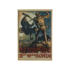 PUT STRENGTH IN THE FINAL BLOW, BUY WAR BONDS, C. 1914 by Frank Brangwyn, 1914, offered Oct 2024