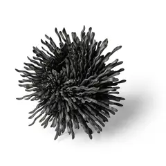 Junko Mori, PROPAGATION PROJECT SUPER PINECONE, 2006, 2006, forged steel coated with black wax