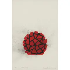 RED AND BLACK CIRCLE, 2009 by David Nash, 2009, offered Apr 2024
