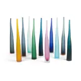 Laura de Santillana, SET OF ELEVEN 'BAMBU' VASES, DESIGNED 1998, 1998, and hand-ground glass