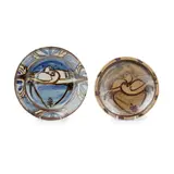 Seth Cardew, FOOTED PLATE AND BOWL, stoneware