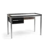 Basil Spence, WRITING TABLE, c. 1964, 1964, mahogany and brushed chrome steel