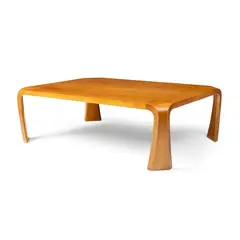 Saburo Inui, 'ZATAKU' TABLE, DESIGNED 1959, 1959, beech plywood, Japanese elm (zelkova) veneer