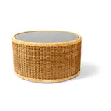 Isamu Kenmochi, COFFEE TABLE, DESIGNED 1960, 1960, rattan and glass