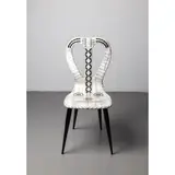 'MUSICALE' CHAIR by Piero Fornasetti, enameled steel, sold Apr 2024