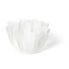 'FAZZOLETTO' VASE, DESIGNED c.1949 by Fulvio Bianconi, 1949, clear glass with zanfirico decoration, offered Apr 2024