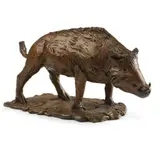 Laurence Broderick, WILD BOAR, patinated bronze