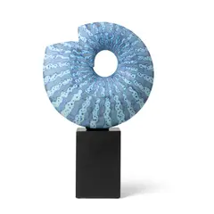 Peter Beard, SHELL FORM, 2023, 2023, stoneware on Cumbrian Blue slate base