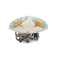 Martin Baker, TRICORN BOWL, 1993, 1993, silver and enamel
