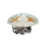 Martin Baker, TRICORN BOWL, 1993, 1993, silver and enamel
