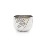 Michael Lloyd, TUMBLER, 1980, 1980, the outside of the bowl embossed and chased with a foliate design, Britannia silver and silver gilt