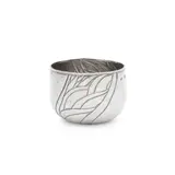 Michael Lloyd, TUMBLER, 1980, 1980, the outside of the bowl embossed and chased with a foliate design, Britannia silver