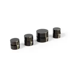 Richard Kell, FOUR PILL BOXES, blackwood with maple lined interior and nickel hinge