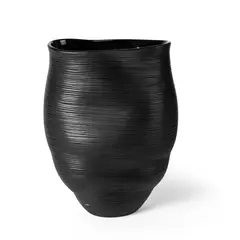 Marianne Buus, VASE, blown and cut glass