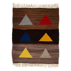 Breon O'Casey, 'COLOURED HILLS' RUG, wool