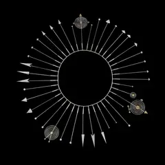Wendy Ramshaw, SILVER SENTINEL NECKPIECE, 1990, 1990, silver with yellow metal sections to six points