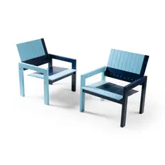Bernt Petersen, PAIR OF 'CRATE' CHAIRS, DESIGNED 1982, 1982, beech and plywood