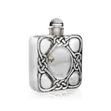 René Lalique, 5 FLEURS SCENT BOTTLE, FORVIL - 12, frosted and black enamelled