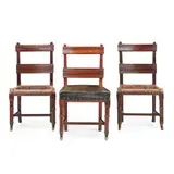 George Edmund Street, THREE SIDE CHAIRS, CIRCA 1880, 1880, oak
