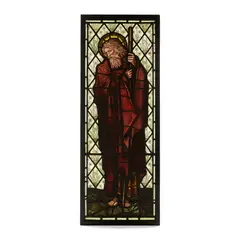 Edward Burne-Jones, 'ST. JOSEPH' STAINED GLASS PANEL, 1909, 1909, leaded and painted glass
