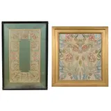 May Morris, 'POPPY', ARTS & CRAFTS EMBROIDERED BORDER, CIRCA 1890, 1890