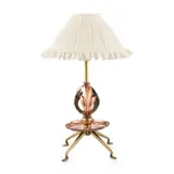 William Arthur Smith Benson, ARTS & CRAFTS TABLE LAMP, CIRCA 1900, 1900, brass and copper