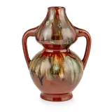 Christopher Dresser, TWIN-HANDLED VASE, CIRCA 1880, 1880, glazed earthenware