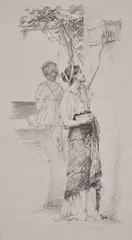 Herbert James Draper, DESIGN FOR AN ILLUSTRATION TO 'THE TAME PARTRIDGE', 1893, 1893