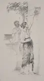 Herbert James Draper, DESIGN FOR AN ILLUSTRATION TO 'THE TAME PARTRIDGE', 1893, 1893